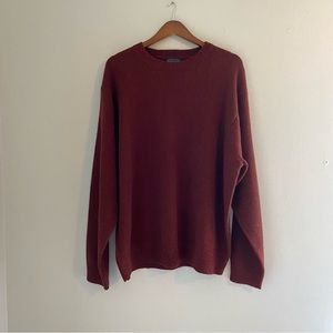 NWT Pendleton Red Washable Wool Crewneck Sweater XXL
